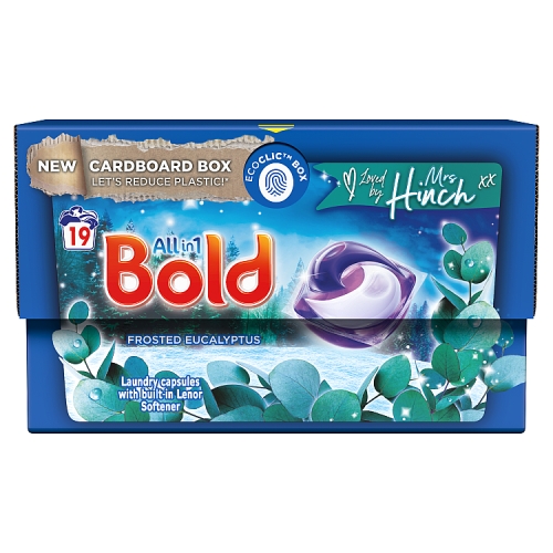 Bold All-in-1 Pods Washing Liquid Capsules,19 Washes.