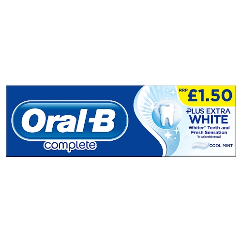 Oral-B Extra white Toothpaste 75ml PM £1.50