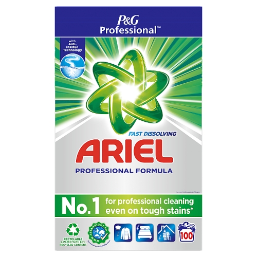 Ariel Professional Powder Detergent Regular 100 Washes.