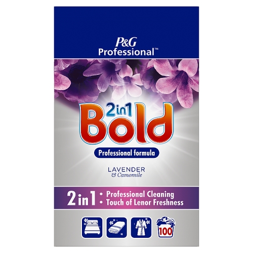 Bold 2In1 Professional Powder Detergent Lavender & Camomile 100 Washes.