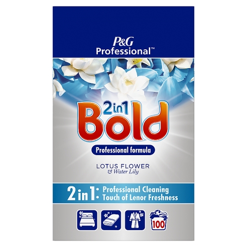 Bold 2In1 Professional Powder Detergent Lotus Flower & Water Lily 100 Washes