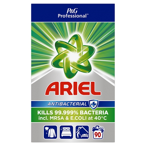 Ariel Professional Powder Detergent Antibacterial 90 Washes.