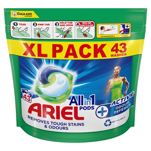 Ariel All-in-1 PODS®+Active, Washing Capsules x43.