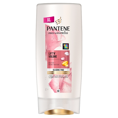 Pantene Biotin & Rose Water Thickening Conditioner, Lift ‘n’ Volume 400ml.