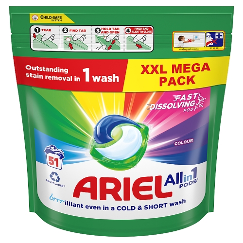 Ariel All-in-1 PODS®, Washing Capsules 51 Washes.