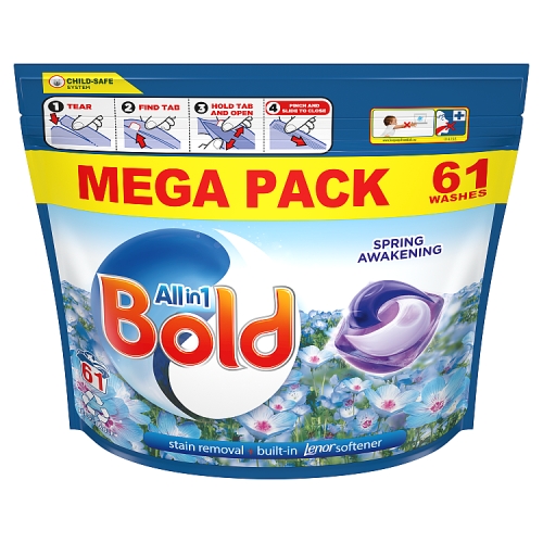 Bold All-in-1 Pods Washing Capsules 61 Washes.