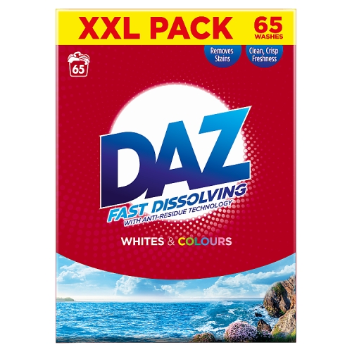 Daz Washing Powder Whites & Colours 65 Washes.