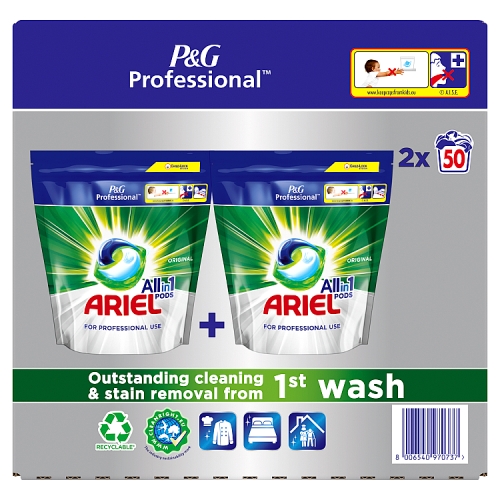 Ariel 4-In-1 pods with ultra stain removal - 40 washes/capsules