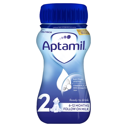 Aptamil 2 Follow On Baby Milk Formula 6-12 Months 200ml.