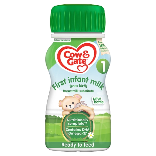 Cow & Gate 1 First Infant Milk from Birth 200ml.