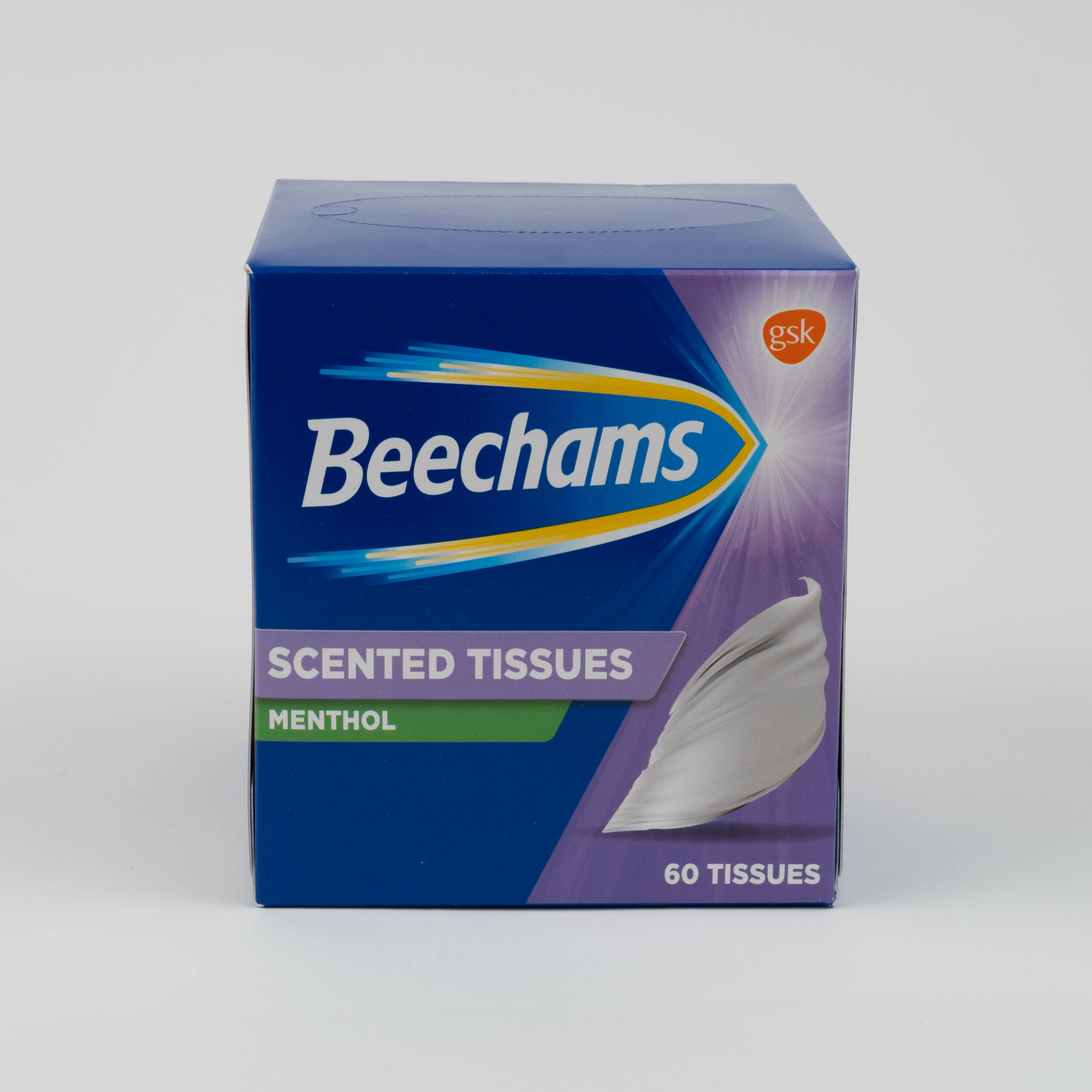 Beecham’s Scented Tissues-Boxed pack 60 tissues.