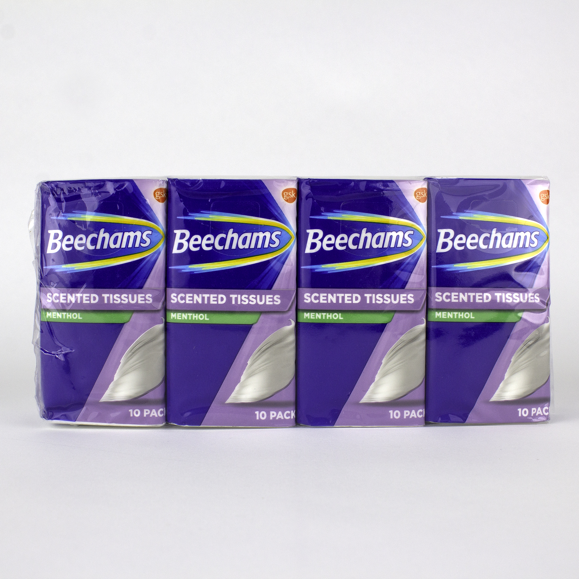 Beecham’s Scented Tissues-8×10 pack pocket tissues.