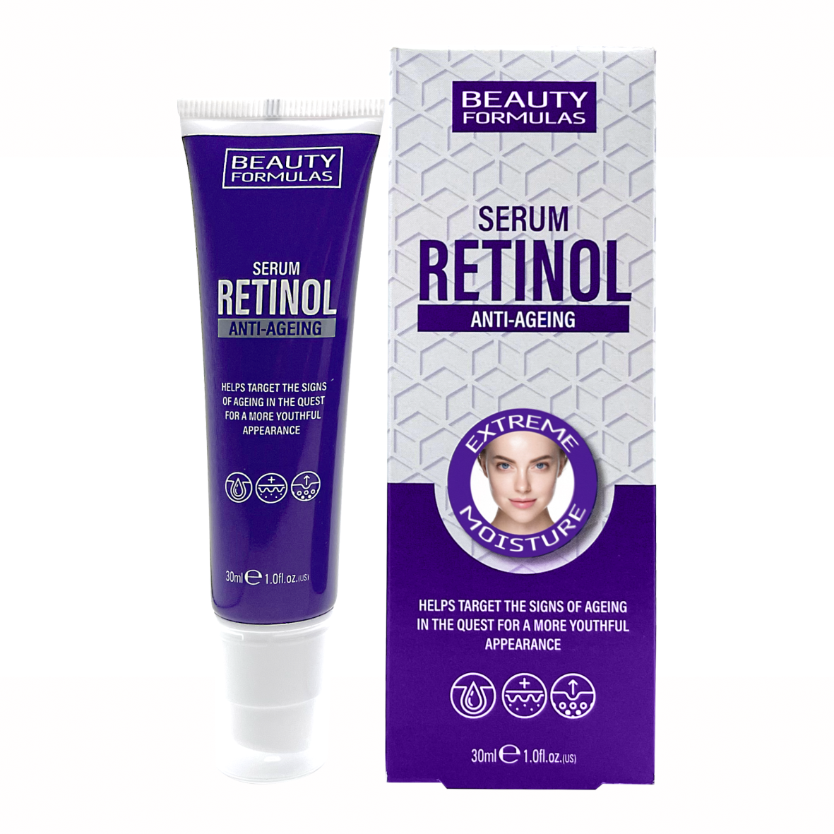 Retinol anti-ageing facial serum.