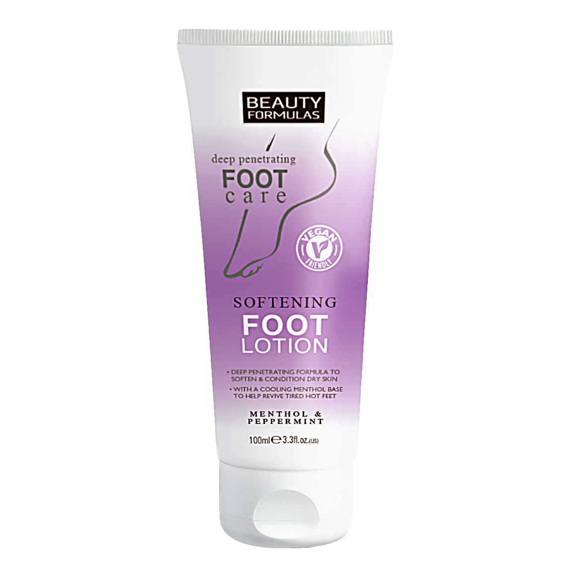 Deep penetrating foot care softening foot lotion.