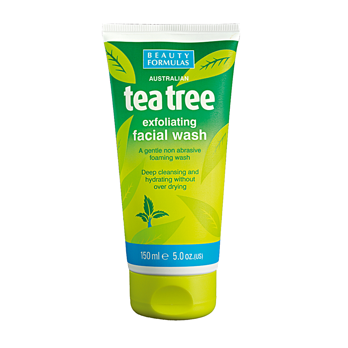 Tea tree exfoliating facial wash.