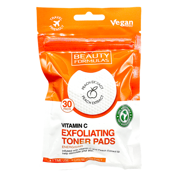 Vitamin-C exfoliating toner pads x30.