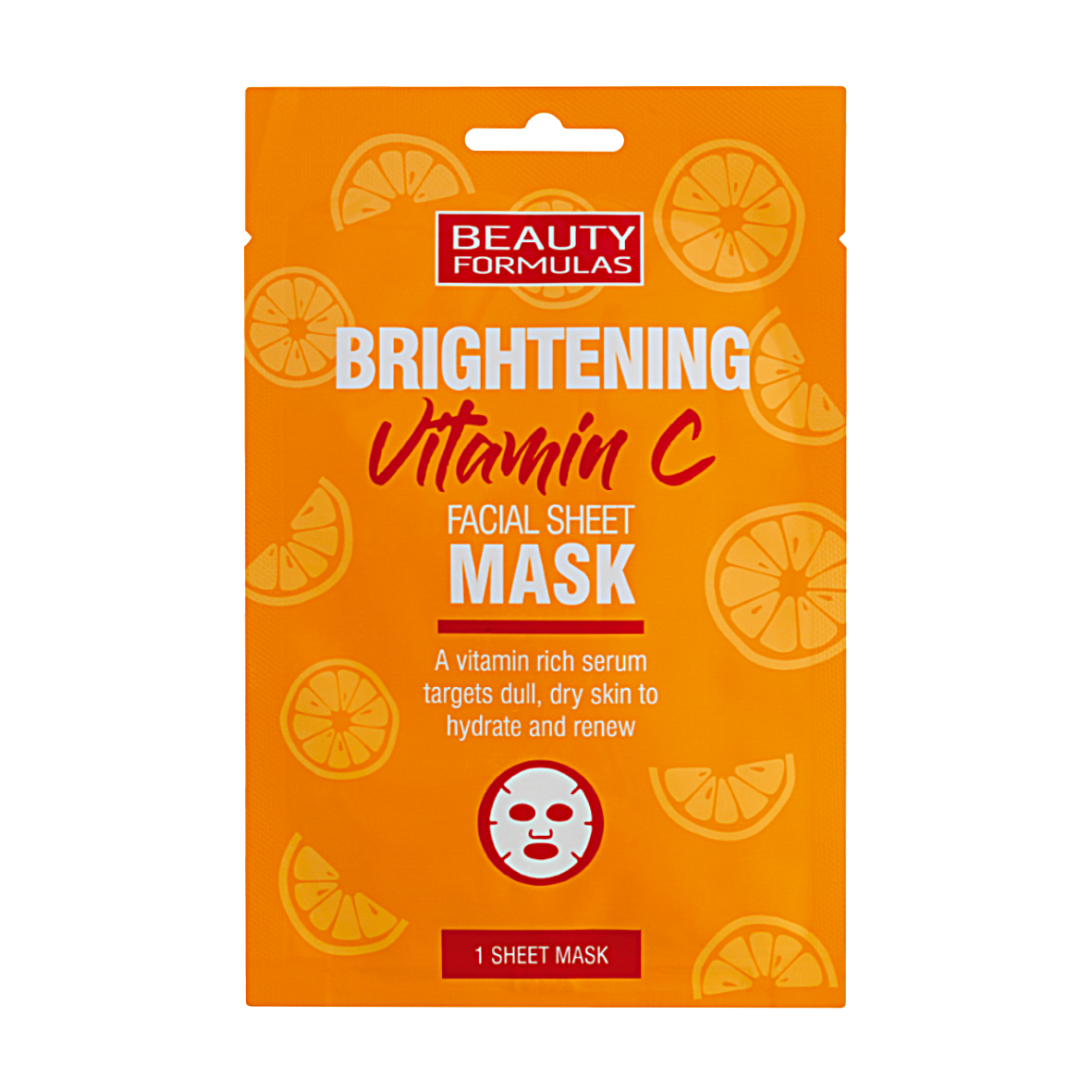 Vitamin C brightening facial mask 1pk.