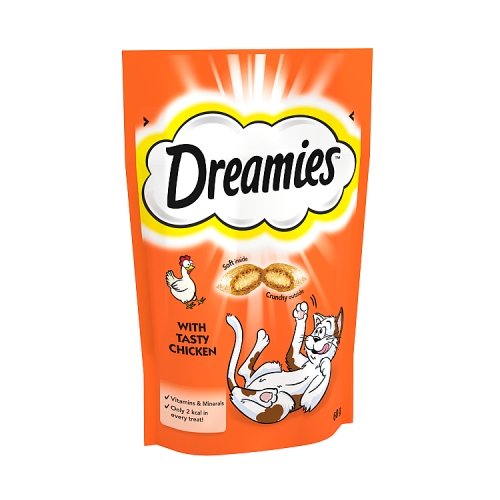 Dreamies Cat Treat Biscuits with Chicken 60g.