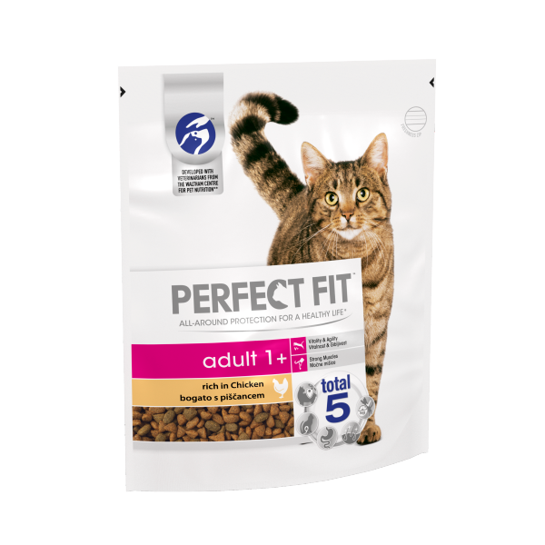 Perfect Fit Advanced Nutrition Adult Complete Dry Cat Food Chicken 750g.