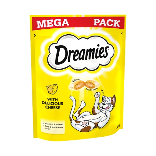 Dreamies Cat Treat Biscuits with Cheese Mega Pack 200g.