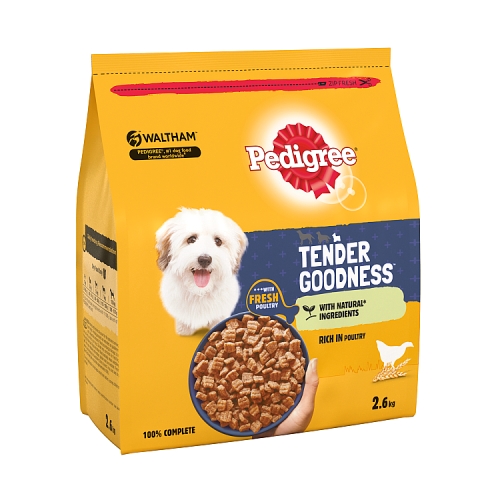 Pedigree Tender Goodness Dry Adult Small Dog Poultry 2.6kg.