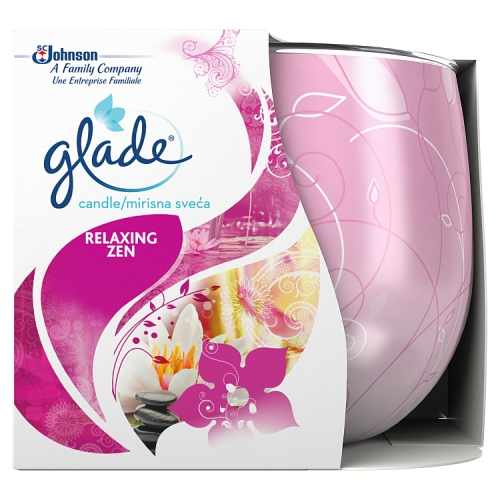 Glade Candle Relaxing Zen Air Freshener 120g.