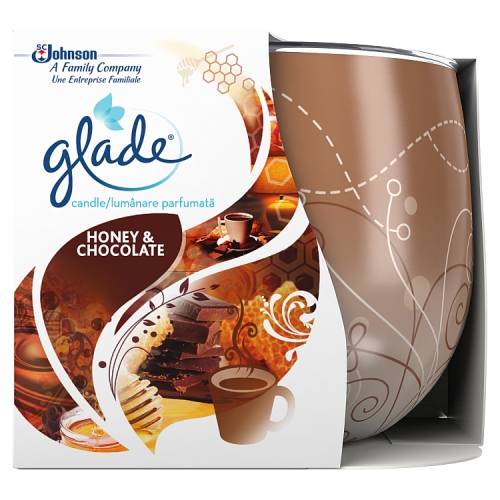 Glade Candle Honey & Chocolate Air Freshener 120g.