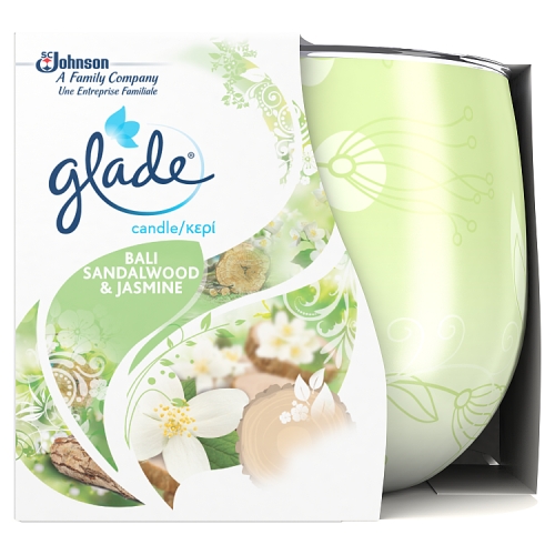 Glade Candle Sandalwood & Jasmine Air Freshener 120g.