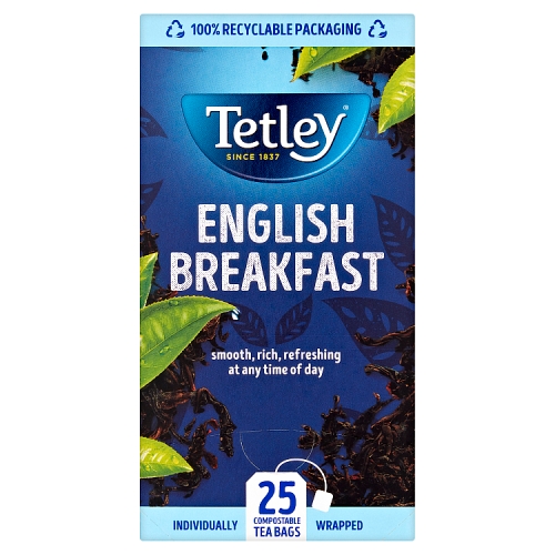 Tetley English Breakfast Tea Bags x25.