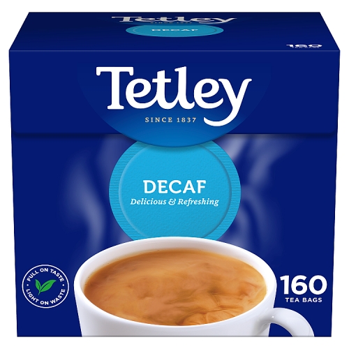 Tetley 160 Decaf Tea Bags 500g.