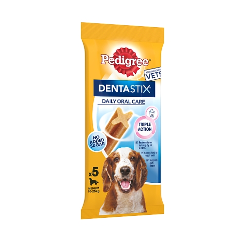 Pedigree Dentastix Daily Adult Medium Dog Treats 5xDental Sticks 128g.