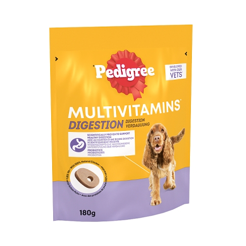 Pedigree Multivitamins Digestion 30 Soft Dog Chews 180g.