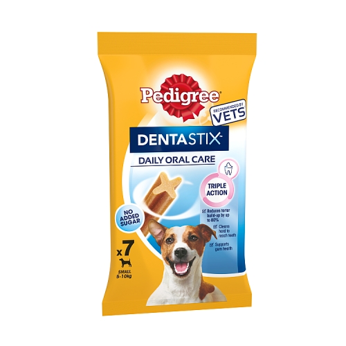 Pedigree Dentastix Daily Adult Small Dog Treats 7xDental Sticks 110g.