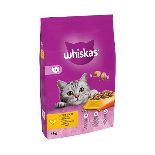Whiskas 1+ Chicken Adult Dry Cat Food 7kg.