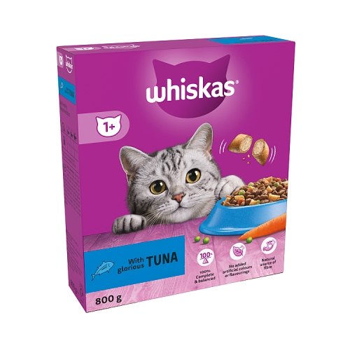 Whiskas 1+Tuna Adult Dry Cat Food 800g.