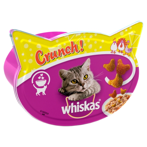 Whiskas Crunch Tasty Topping Adult Cat Treat Biscuits 100g.