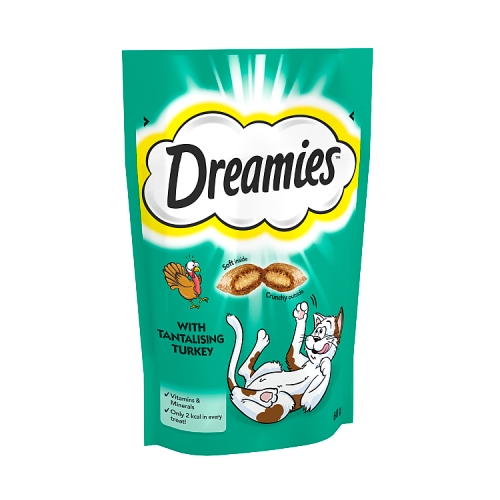 Dreamies Cat Treat Biscuits with Turkey 60g.