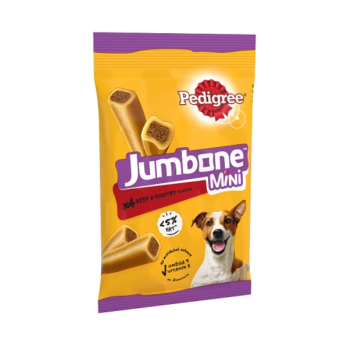 Pedigree Jumbone Mini Adult Small Dog Treats Beef & Poultry 4 Chews 160g.