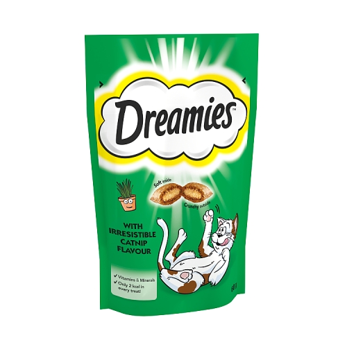 Dreamies Cat Treat Biscuits with Catnip 60g.